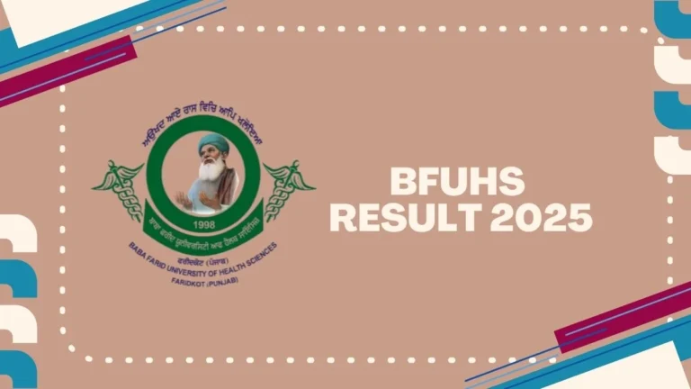 BFUHS Result 2025-2026