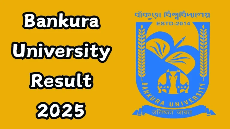 Bankura University Result 2025-2026 | Check UG, PG Semester Results