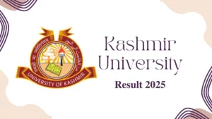 Kashmir University Result 2025-2026 - Check UG, PG Semester Results