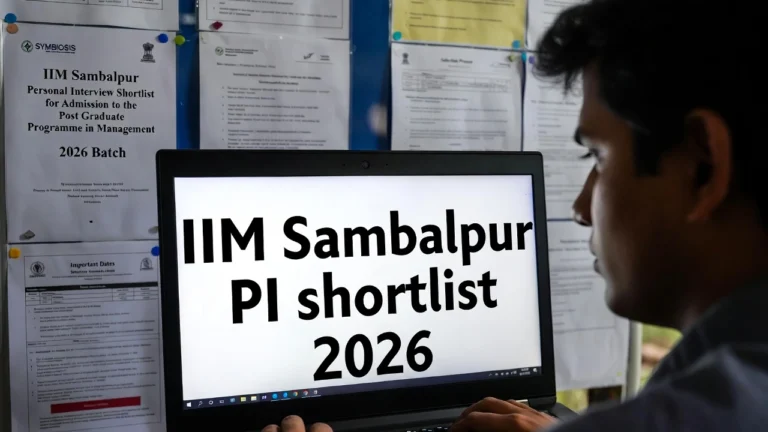 IIM Sambalpur PI shortlist 2026