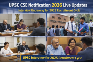 UPSC CSE Notification 2026 Live Updates: Interview Underway for 2025 Recruitment Cycle