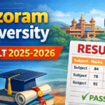 Mizoram University Result 2025-2026 - Check UG, PG Semester Results
