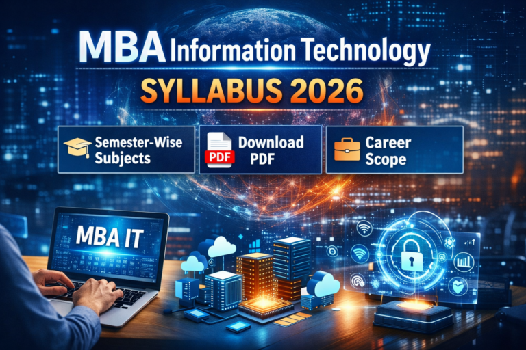 MBA Information Technology Syllabus 2026: Semester-Wise Subjects, PDF & Career Scope