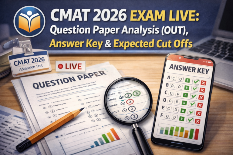 CMAT 2026 Exam Live: Question Paper Analysis (OUT), Answer Key & Expected Cut Offs