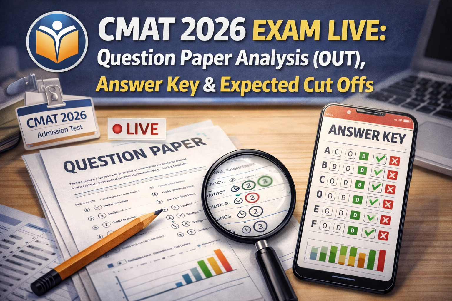 CMAT 2026 Exam Live: Question Paper Analysis (OUT), Answer Key & Expected Cut Offs