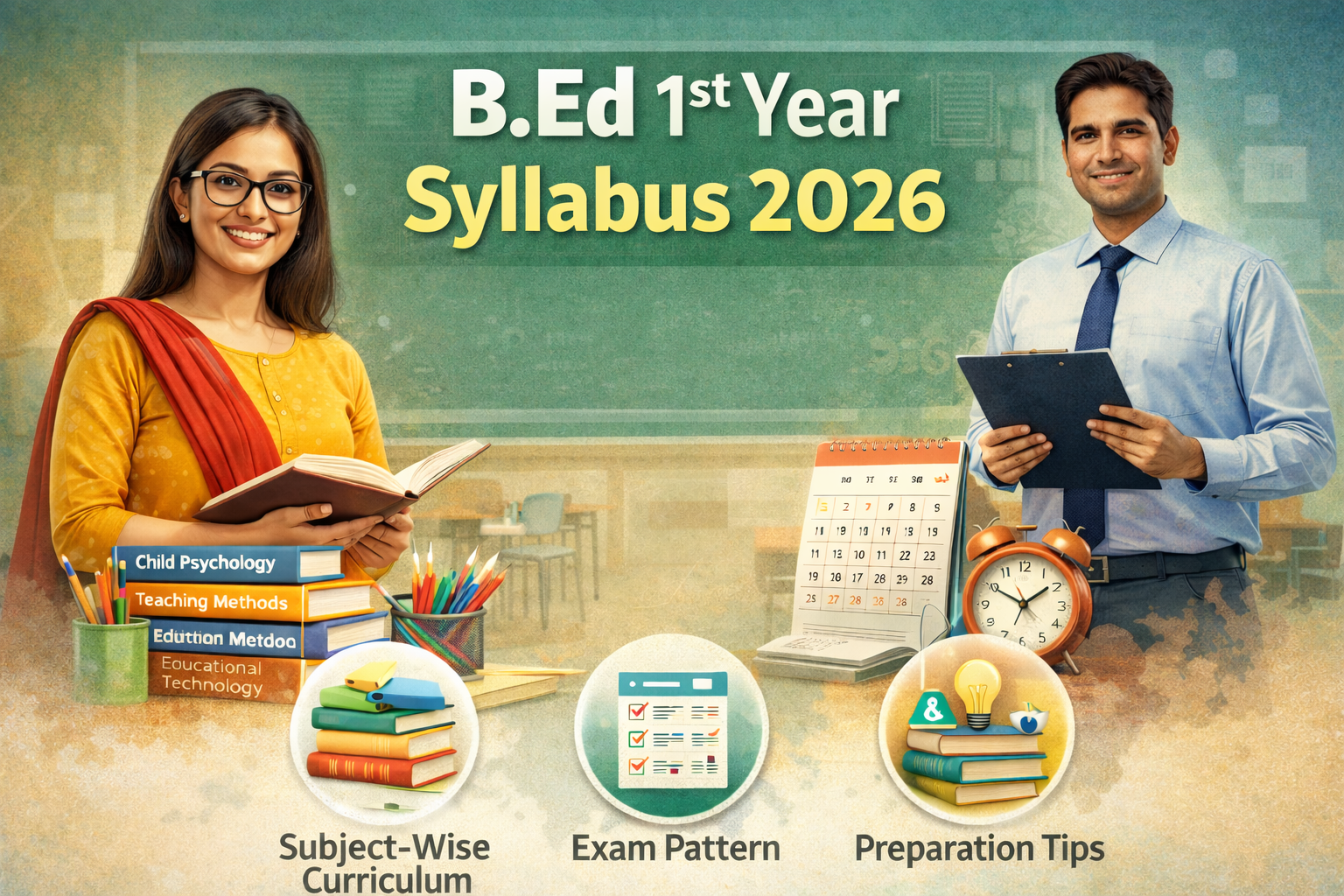 B.Ed 1st Year Syllabus 2026: Complete Subject-Wise Curriculum, Exam Pattern & Preparation Tips