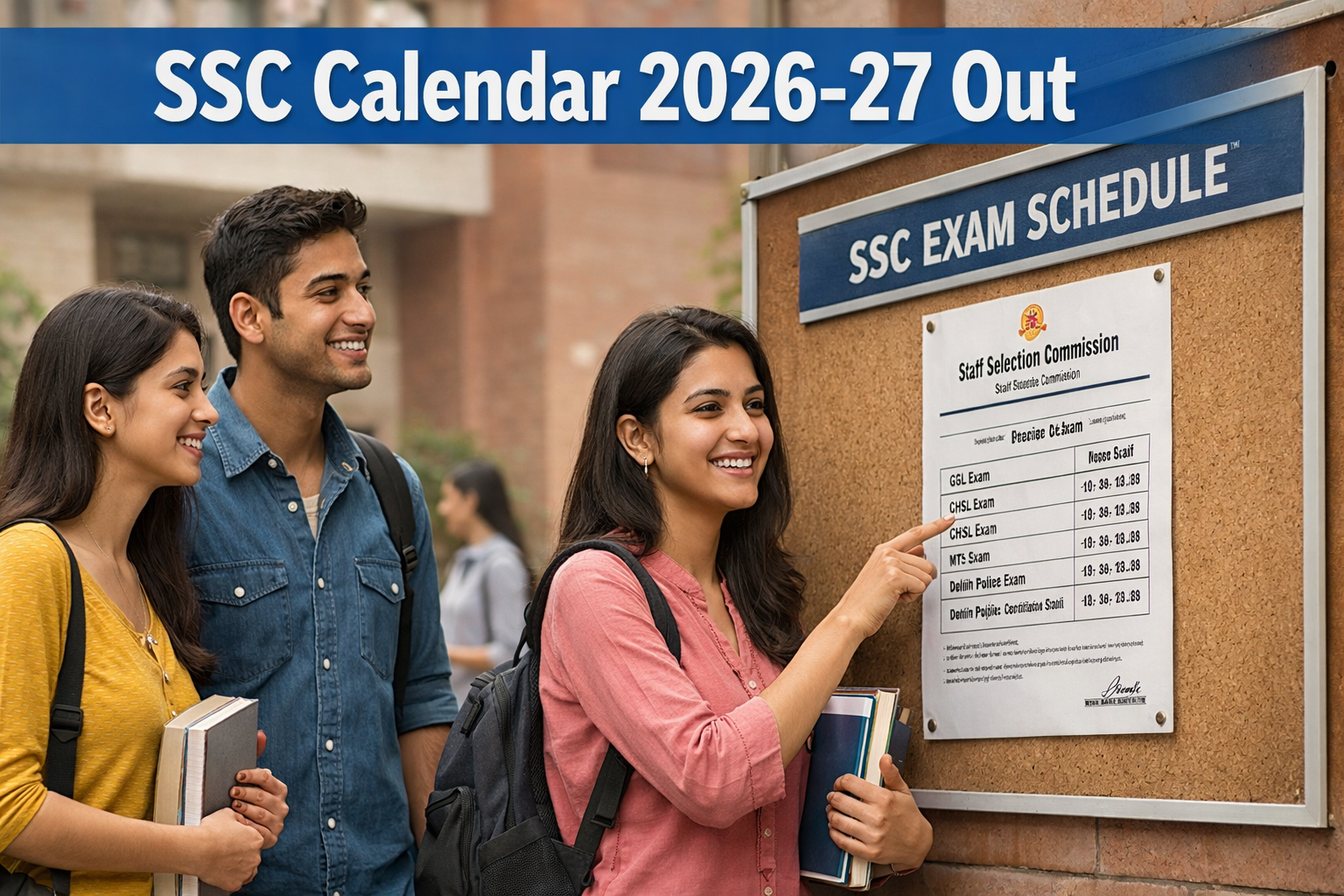 New SSC Exam Calendar 2026-27 Released