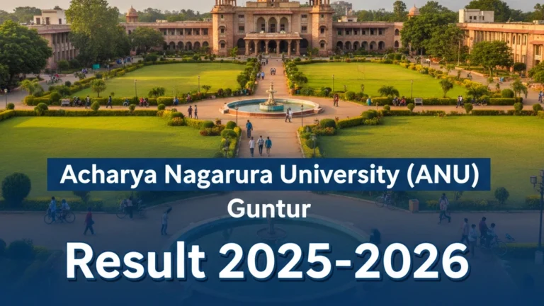 Acharya Nagarjuna University (ANU) Guntur Result 2025-2026