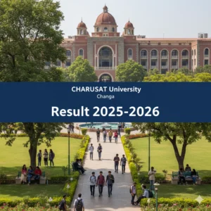 CHARUSAT Result 2025-2026 - Check UG, PG, PhD Semester Results