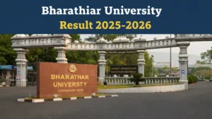 Bharathiar University Result 2025-2026 - Check UG, PG Semester Results