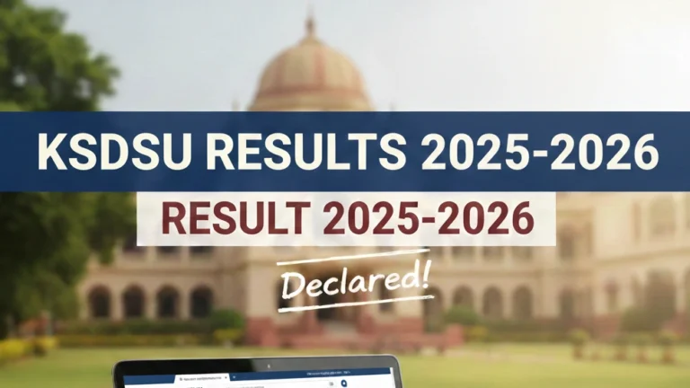 KSDSU Result 2025-2026