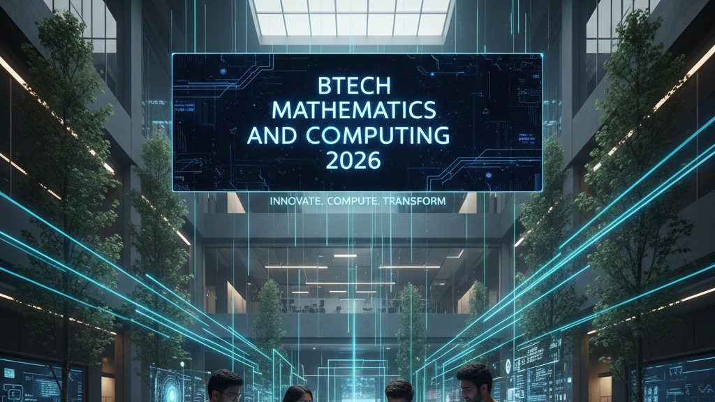 BTech in Mathematics and Computing 2026