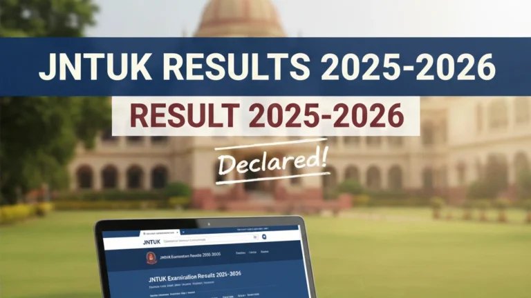 JNTUK Results 2025-2026