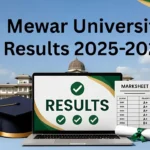 Mewar University Result 2025-2026 - Check UG, PG, Diploma Semester Examination Results