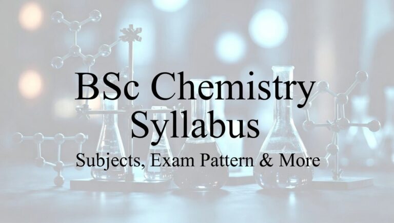 BSc Chemistry Syllabus