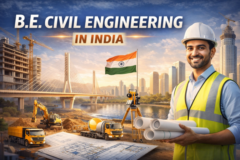 B.E Civil Engineering: Course Details, Colleges, Fees, Syllabus, and Career Opportunities in India