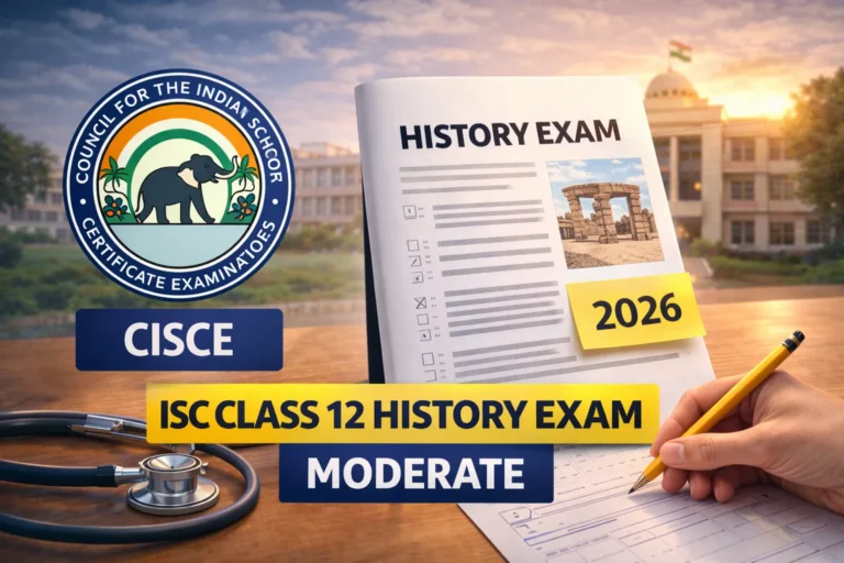 ISC Class 12 History Exam 2026