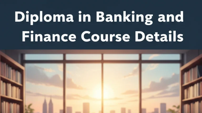 Diploma in Banking and Finance: Course Details, Colleges, Fees, and Career Opportunities in India