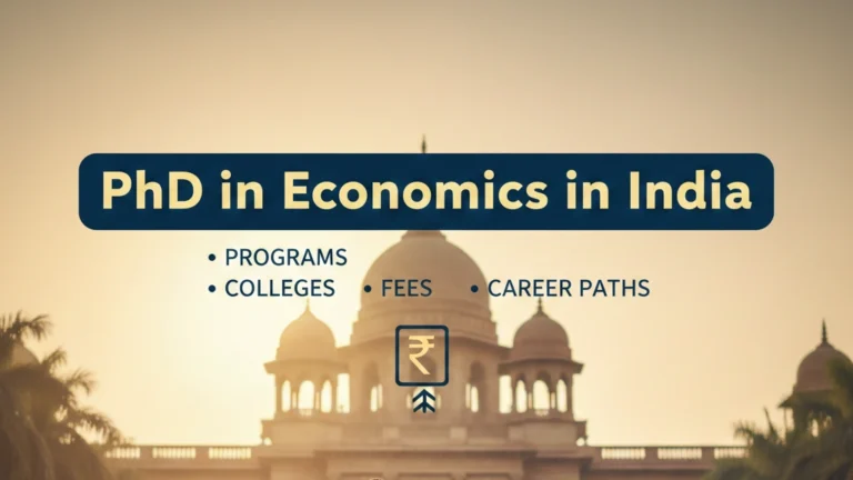 PhD in Economics in India: Programs, Colleges, Fees, and Career Paths