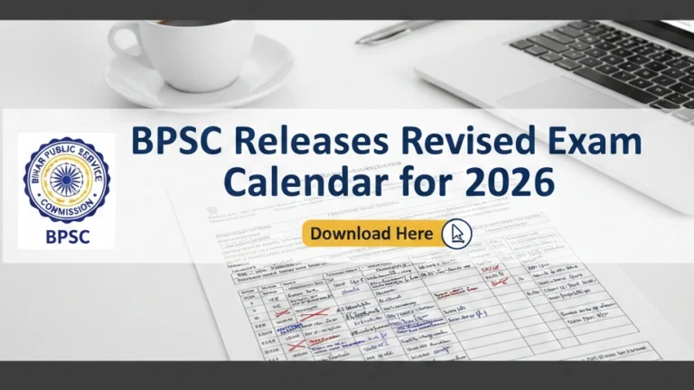 BPSC Releases Revised Exam Calendar for 2026