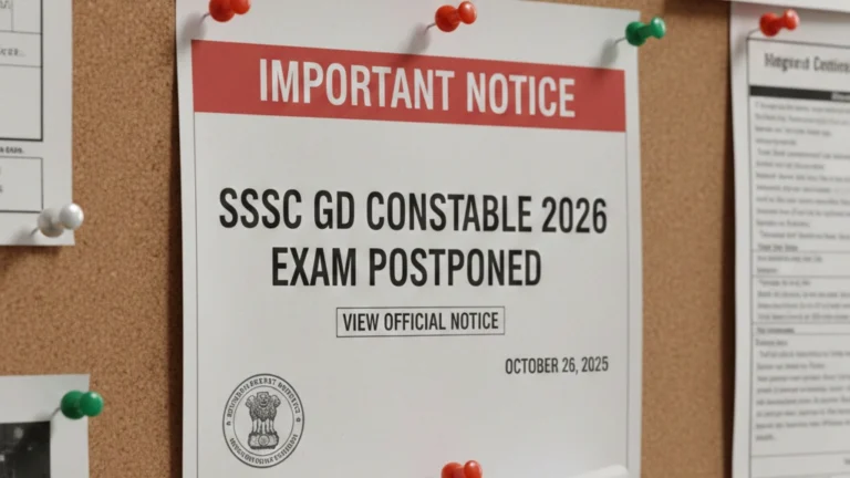 SSC GD Exam Postponed View Official SSC Notice