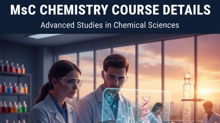 Msc Chemistry Course Details