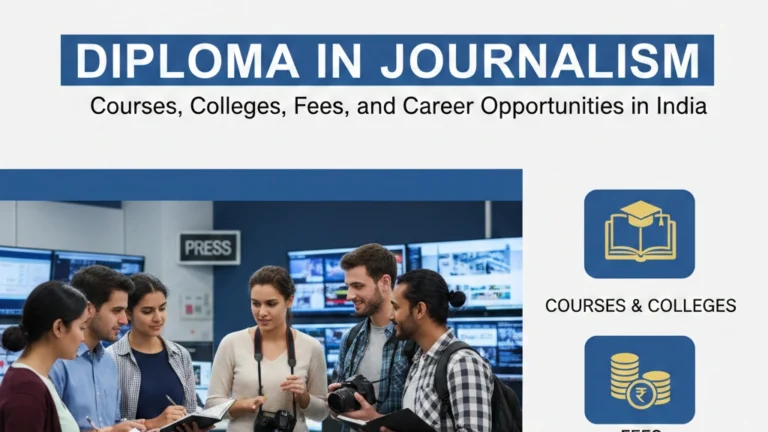 Diploma in Journalism: Course Details, Colleges, Fees, and Career Opportunities in India