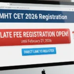 MHT CET 2026 Registration Window with Late Fee Open Until February 27; Direct Link Here