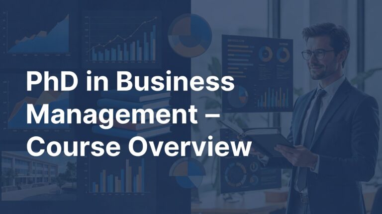 PhD in Business Management