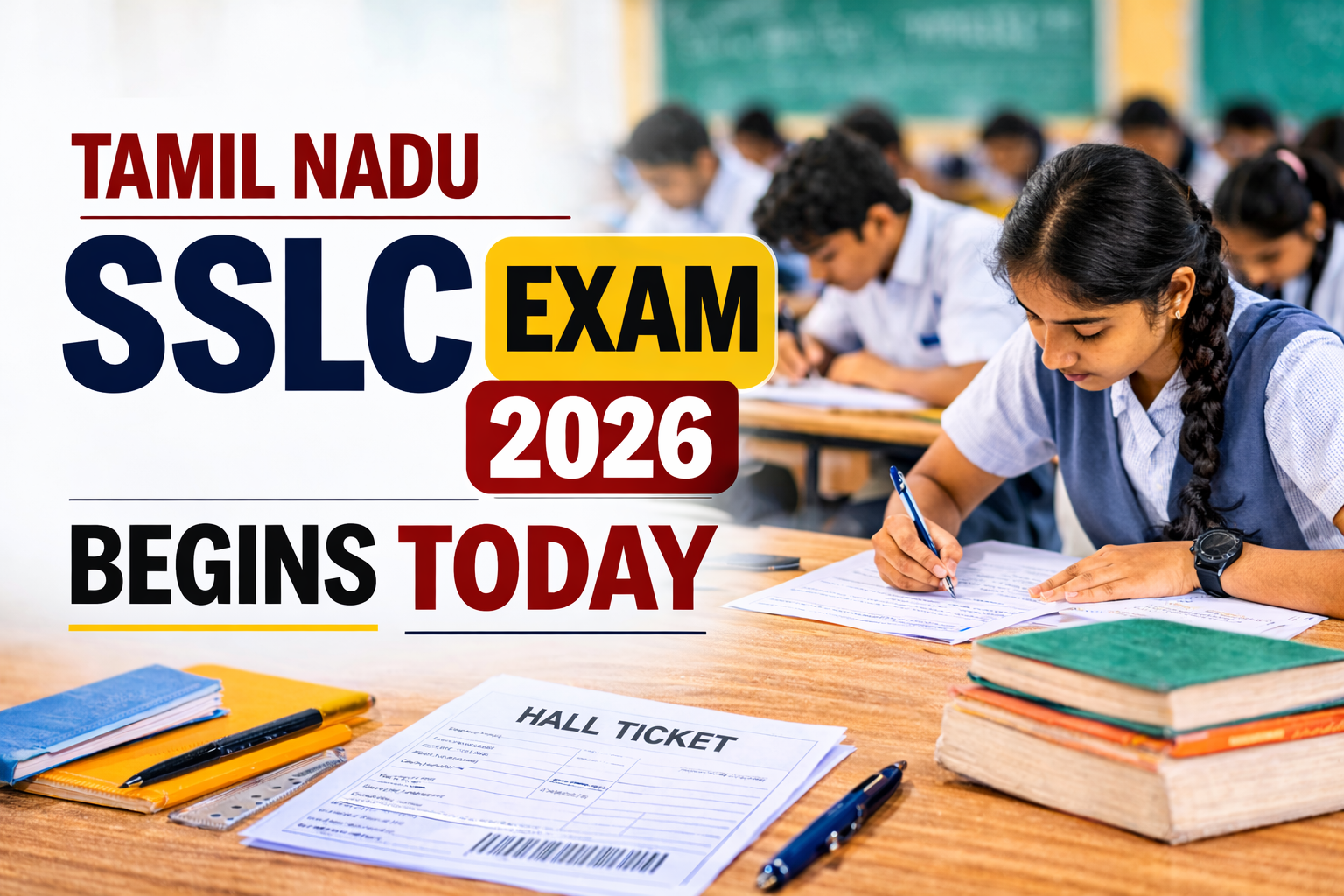 Tamil Nadu SSLC Exam 2026 Begins Today: