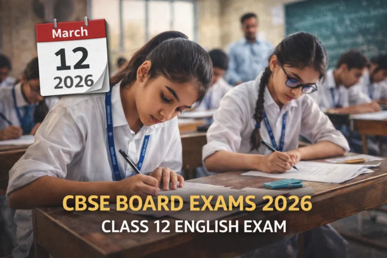 CBSE Board Exams 2026, Class 12 English Board Exam
