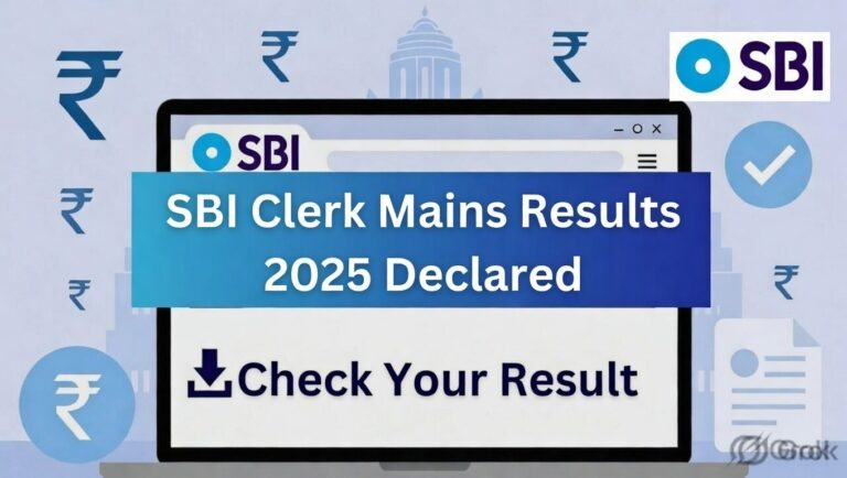 SBI Clerk Mains Result 2025