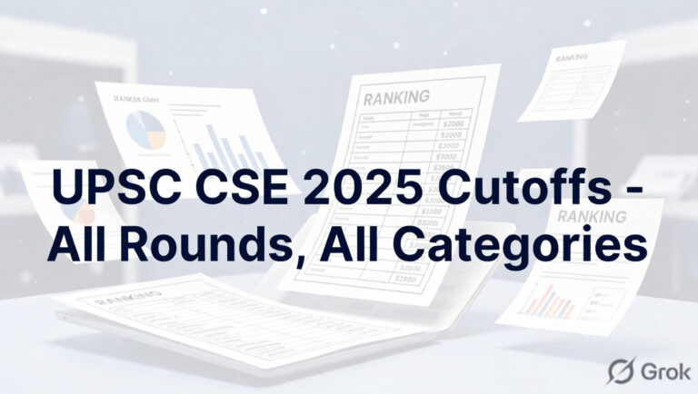 UPSC CSE 2025 Cutoff