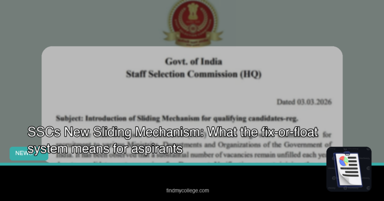 SSC’s New ‘Sliding Mechanism’: What the fix-or-float system means for aspirants