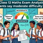 CBSE Class 12 Maths Exam Analysis 2026; Students say moderate difficulty level; Reviews here
